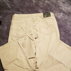 Khaki colored Levi 514's